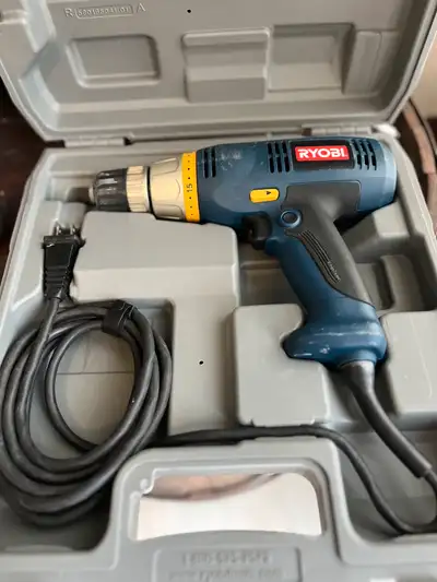 ADD IS UP STILL AVAILABLE RYOBI drill is a corded electric power tool, perfect for various drilling...