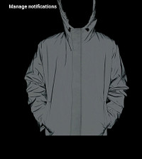 Hoodie 3M reflective rain jacket  For spring & Fall 