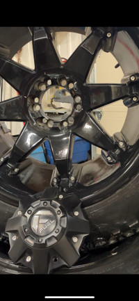 Mickey Thompson 35”x12.5”x20 tires on Fuel octane rims 