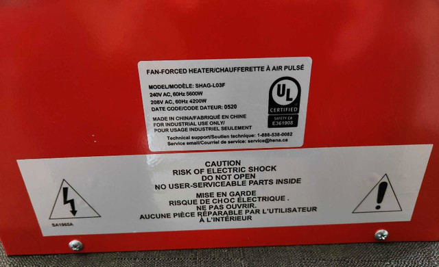 chaufferette électrique a vendre dans Chauffages et humidificateurs  à Lanaudière - Image 2