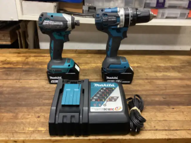 MAKITA LXT 18 VOLT BR. IMPACT DRIVER and 1/2” HAMMER DRILL KIT in Power Tools in Barrie - Image 7