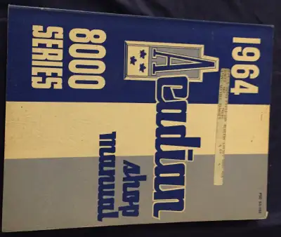 AM237 1964 Pontiac Acadian 8000 Series Shop Manual PSD 53-105 --------------------------------------...