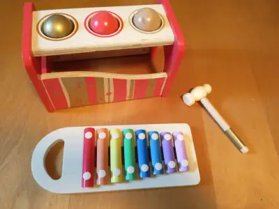 HAPE Pound & Tap Bench with Slide Out Xylophone, View more