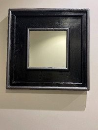 Solid wood encased mirror