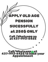 OLD AGE PENSION APPLICATION ASSISSTANCE
