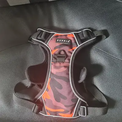 New Puppia Battle Dog Harness H Sturdy Adjustable Neck and Chest Reflective Camouflage Pattern Front...
