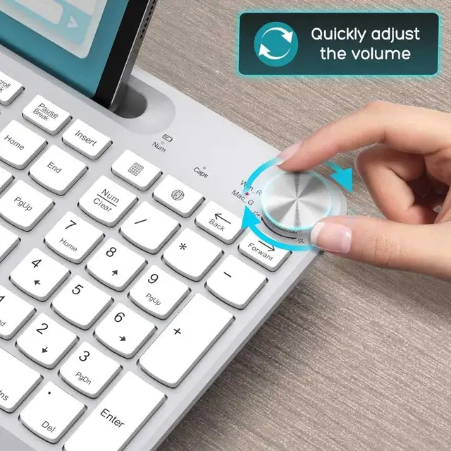 Wireless Keyboard and Mouse - Full-Sized Ergonomic Keyboa in Mice, Keyboards & Webcams in Markham / York Region - Image 5