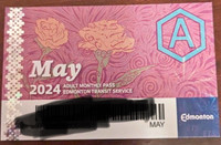 May bus pass adult