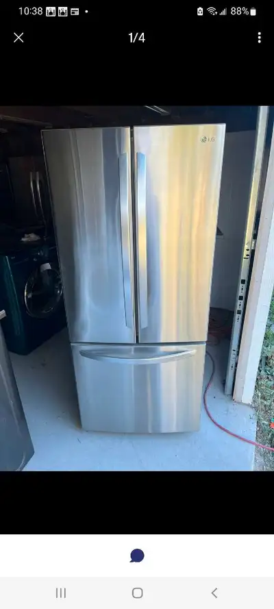 3p inch w 3 door fridge bottom freezer gutanteef working , View more