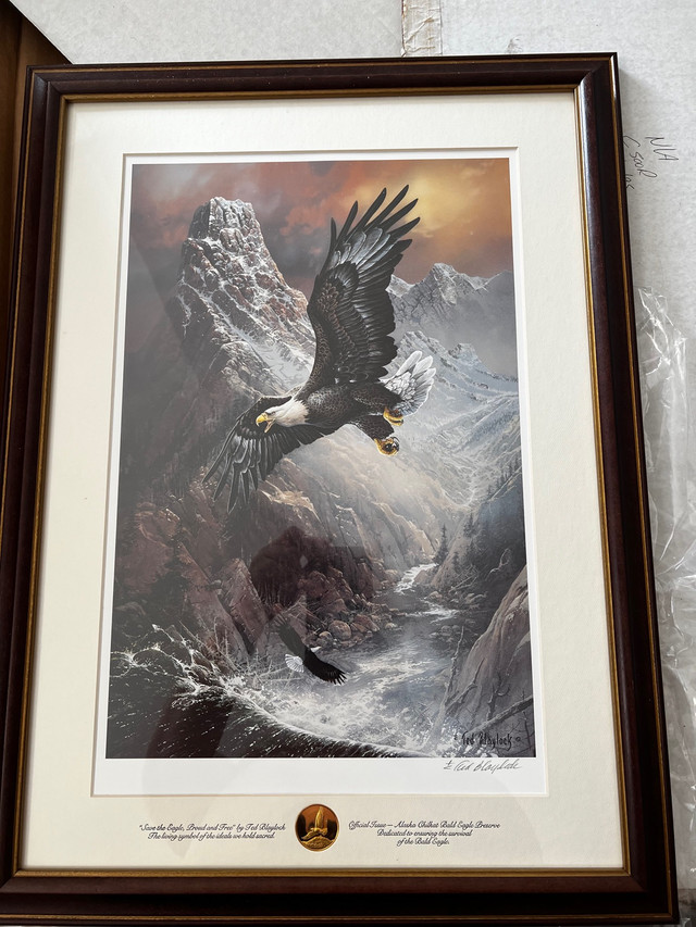 Ted Blaylock Eagle Painting  in Arts & Collectibles in Peterborough - Image 4
