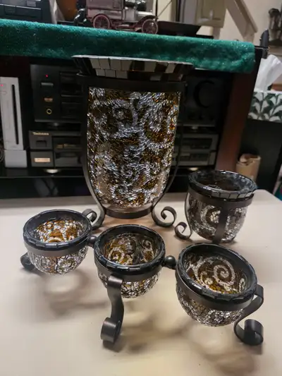 Pretty 8-piece Party Lite set, View more