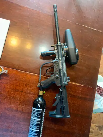 Tippman A-5 paint ball gun, View more