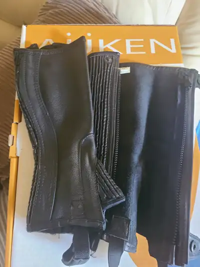 Leather Half-Chaps for horse riding Child size, View more
