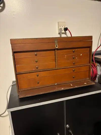 wooden tool chest , View more