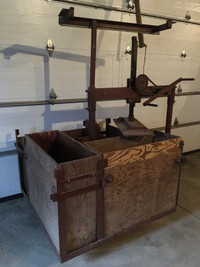 Old tobacco baler press