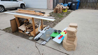 Free misc items (wood, tile, metal,piping, plexiglass, MDF)
