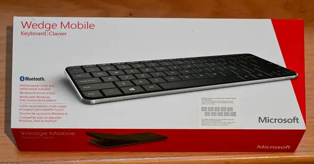 Microsoft Wedge Portable Bluetooth keyboard - brand new! in Mice, Keyboards & Webcams in Cambridge - Image 2