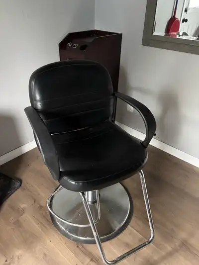 Hair chair and roller tray, View more