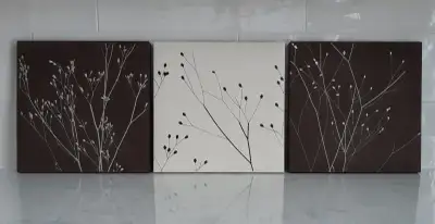Embroidered Wall Art Trio, View more
