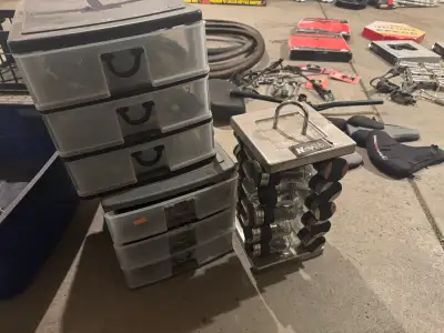 3 Bins full of Bike Parts. Bolts , nuts , brakes. More. , View more