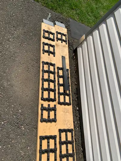 I have two 8 ft ramps for sale, great for loading various equipment or vehicles; these ramps are use...