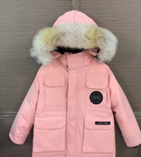 Canada Goose Kids Expedition Parka Pink Colour. Kids age 7/8