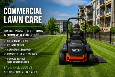 FORTRIS Lawn & Snow provides professional commercial lawn care services throughout Edmonton and surr...