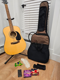 Nevada guitar with carrying bag and adjustable stand