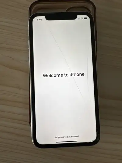 This phone was my old main phone Comes with iPhone charger and case Software works perfect, the back...