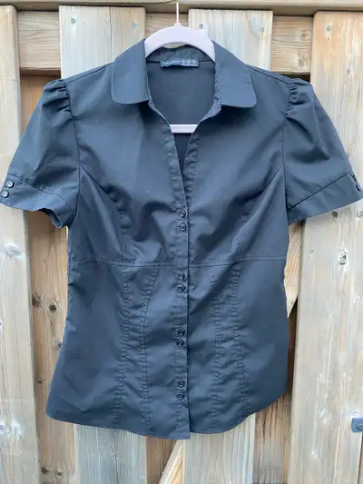 Atmosphere Women's Puff Short Sleeve Button Down Blouse M size, View more