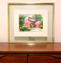 Listed Artist Sun Ying Watercolour (San Francisco) Framed