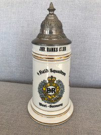 Vintage Royal Canadian Engineers Werl, Germany Beer Stein