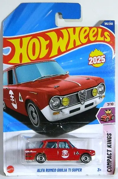Hot Wheels 1/64 scale Alfa Romeo Giulia TI Super diecast new sealed, $5. Pickup in north Ajax, shipp...