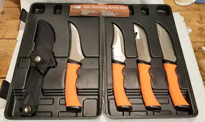 Maxam 5pc Hunting Knife Set, View more