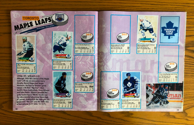 Panini Hockey 95-96 Sticker Album, has 227 stickers in Arts & Collectibles in Oshawa / Durham Region - Image 2