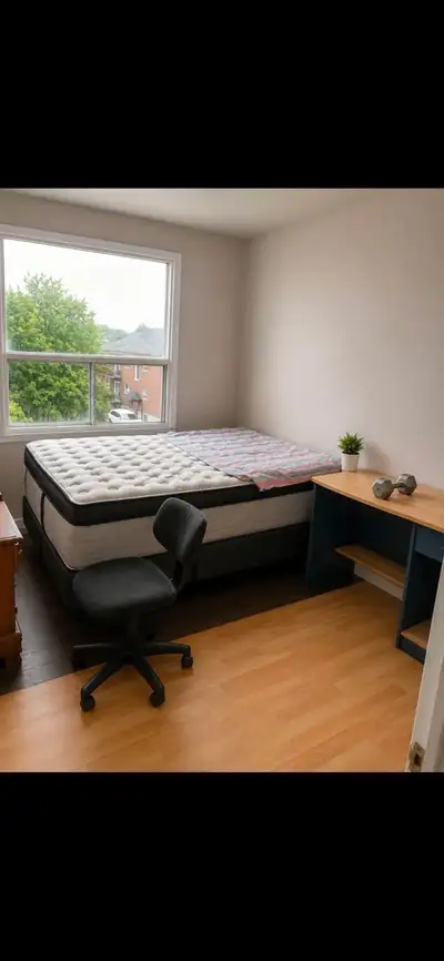 First come first serve, $700 a month all inclusive Furnished bedroom; in my 3 bedroom apt on Bagot....
