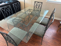 Glass Dining Table With Six Chairs