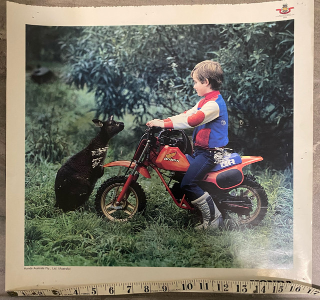 1984 Honda QR-50 Australian Poster 17 in x 16 in in Arts & Collectibles in North Bay - Image 2
