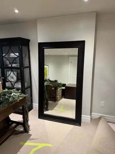 large wood mirror, View more
