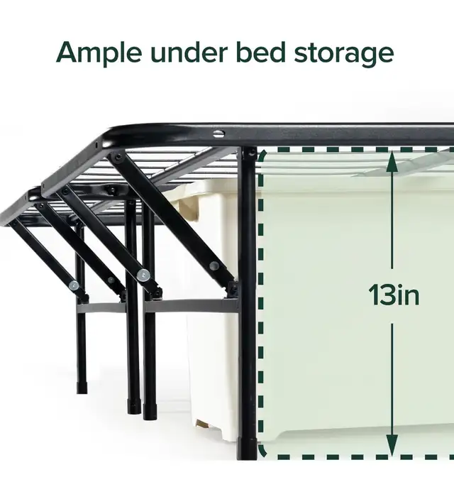 Zinus Queen Bed Frame - Tool free assembly in Beds & Mattresses in Delta/Surrey/Langley - Image 3
