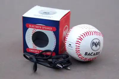 Baseball Bluetooth Speaker (Bacardi Brand) complete in orig. box, View more
