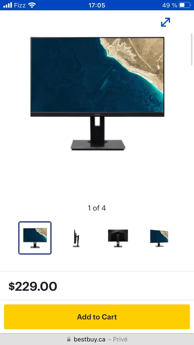 moniteur écran d ordinateur 21.5 pouces neuf in Monitors in Longueuil / South Shore - Image 4