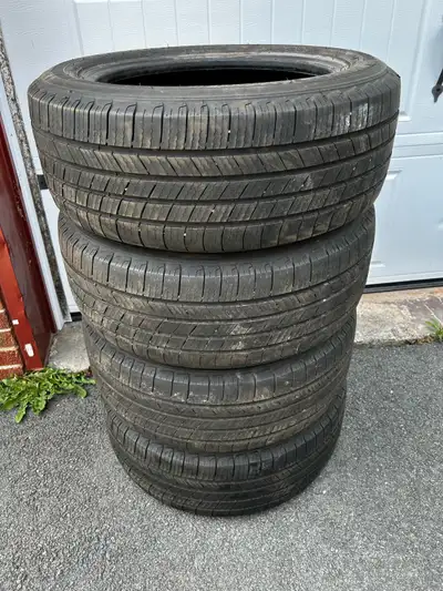 Set of 4 Michelin X Tour tires. 205 55 R16. Over half tread remaining at 5mm. $300. Pick up in Fall...
