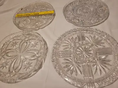 Pinwheel cut glass pieces....other nice stuff, View more