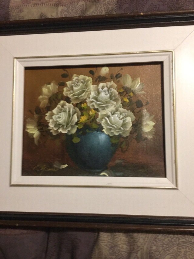 Floral oil painting Arts & Collectibles Ottawa Kijiji