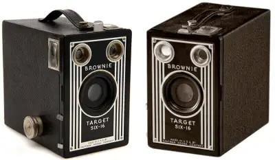 Kodak Brownie Six - 16 vintage box camera Type: Box Rollfilm Introduced: July 1946 Discontinued: Nov...