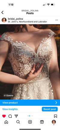 Lace wedding gown 