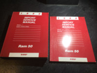 1990 Dodge Ram 50 Truck Service Manual Set Power Ram 50 3.0L V6