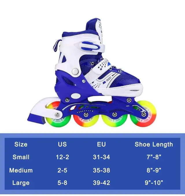 Adjustable Inline Skates in Skates & Blades in Markham / York Region - Image 3