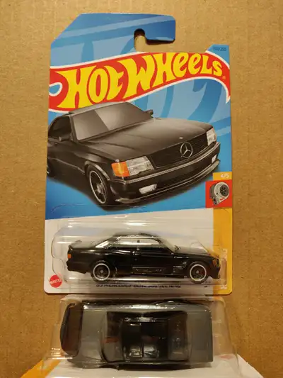 New Hot Wheels Mainline Turbo 1989 Mercedes Benz 560 SEC AMG 1/64 diecast car $5 ea.